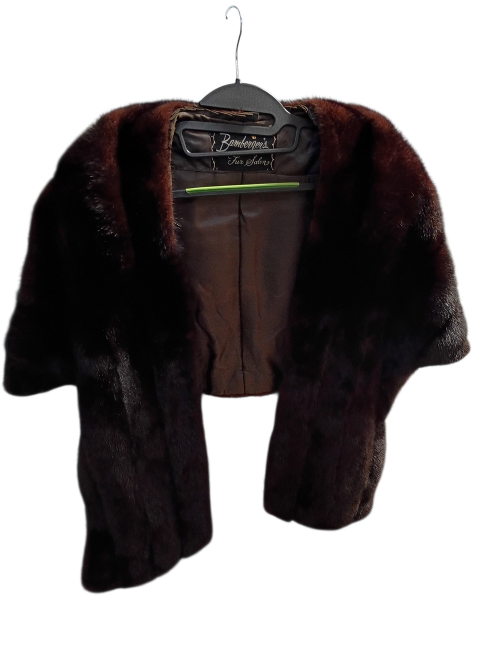 Bamberger's Dark Brown Fur Capelet
